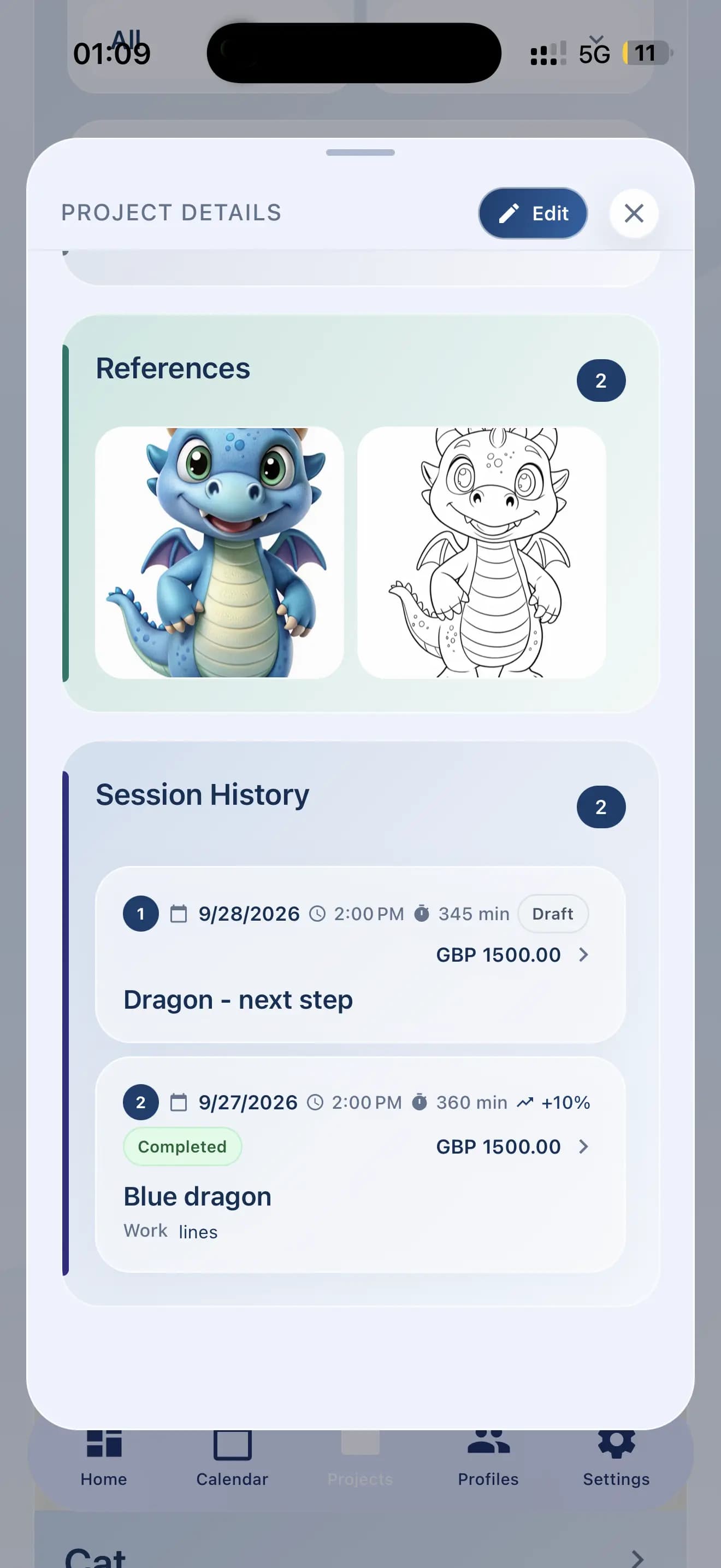 InkLinka mobile project details