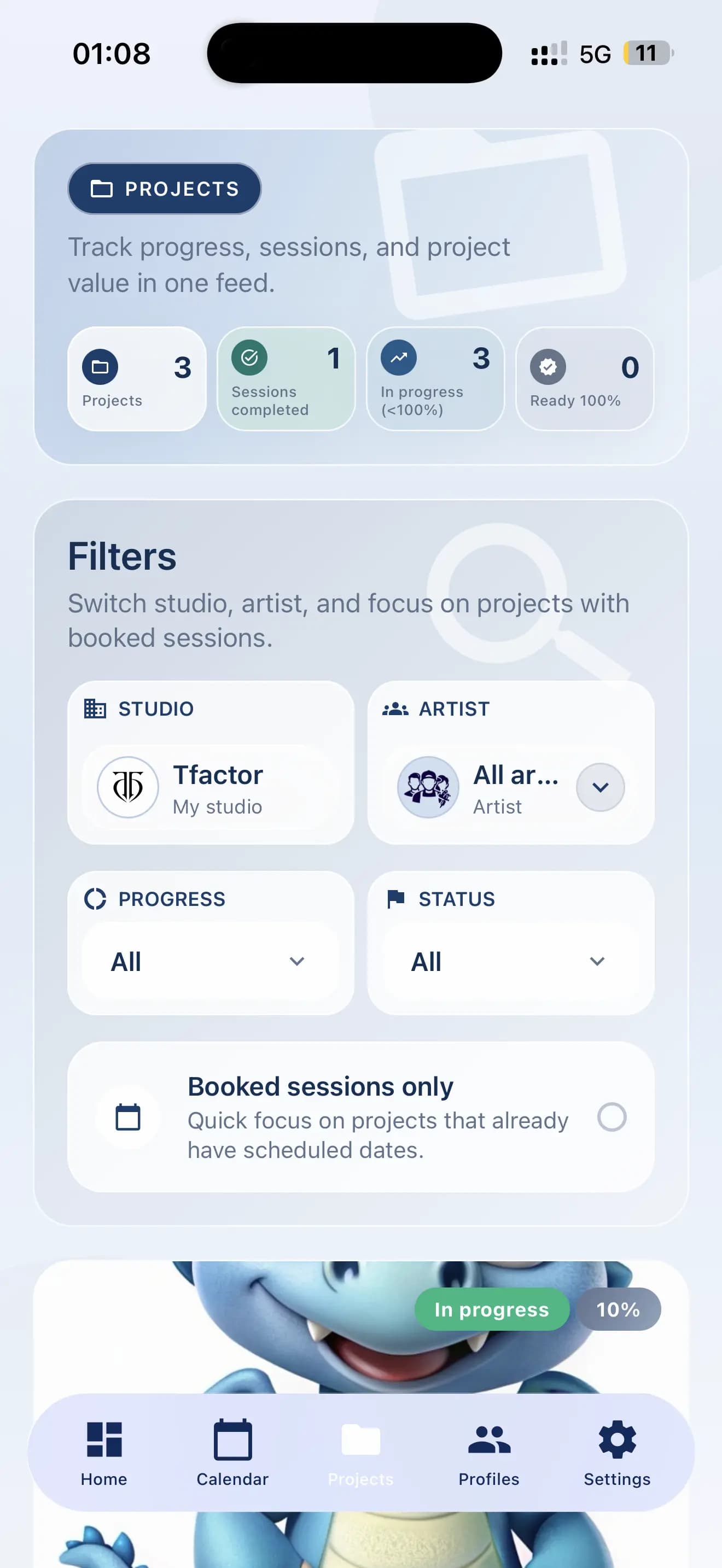 InkLinka mobile projects overview